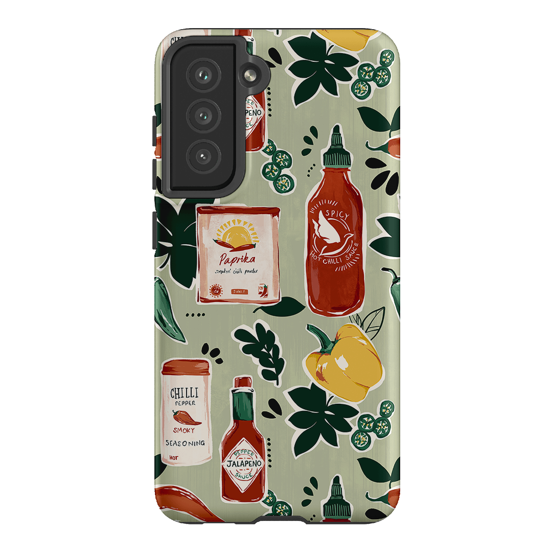 Chilli Pepper Printed Phone Cases Samsung Galaxy S21 FE / Armoured by Charlie Taylor - The Dairy