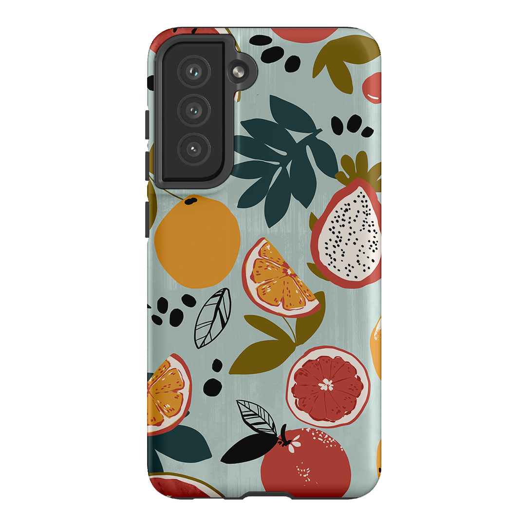Fruit Market Printed Phone Cases Samsung Galaxy S21 FE / Armoured by Charlie Taylor - The Dairy