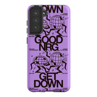 Good Energy in Purple Printed Phone Cases Samsung Galaxy S21 FE / Armoured by After Hours - The Dairy