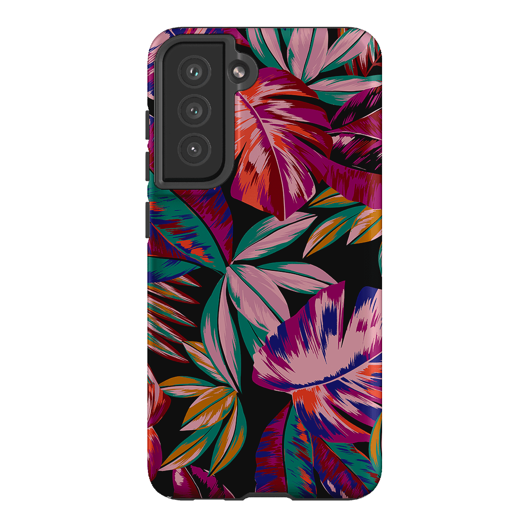 Midnight Palm Printed Phone Cases Samsung Galaxy S21 FE / Armoured by Charlie Taylor - The Dairy