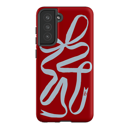 Cottage Ribbon Printed Phone Cases Samsung Galaxy S21 FE / Armoured by Jasmine Dowling - The Dairy