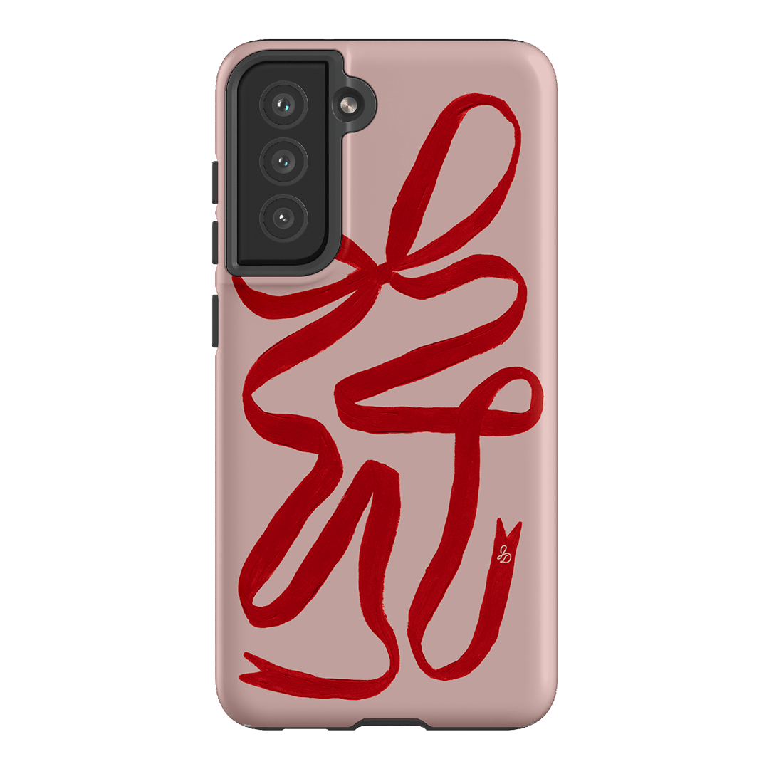 Valentine Ribbon Printed Phone Cases Samsung Galaxy S21 FE / Armoured by Jasmine Dowling - The Dairy