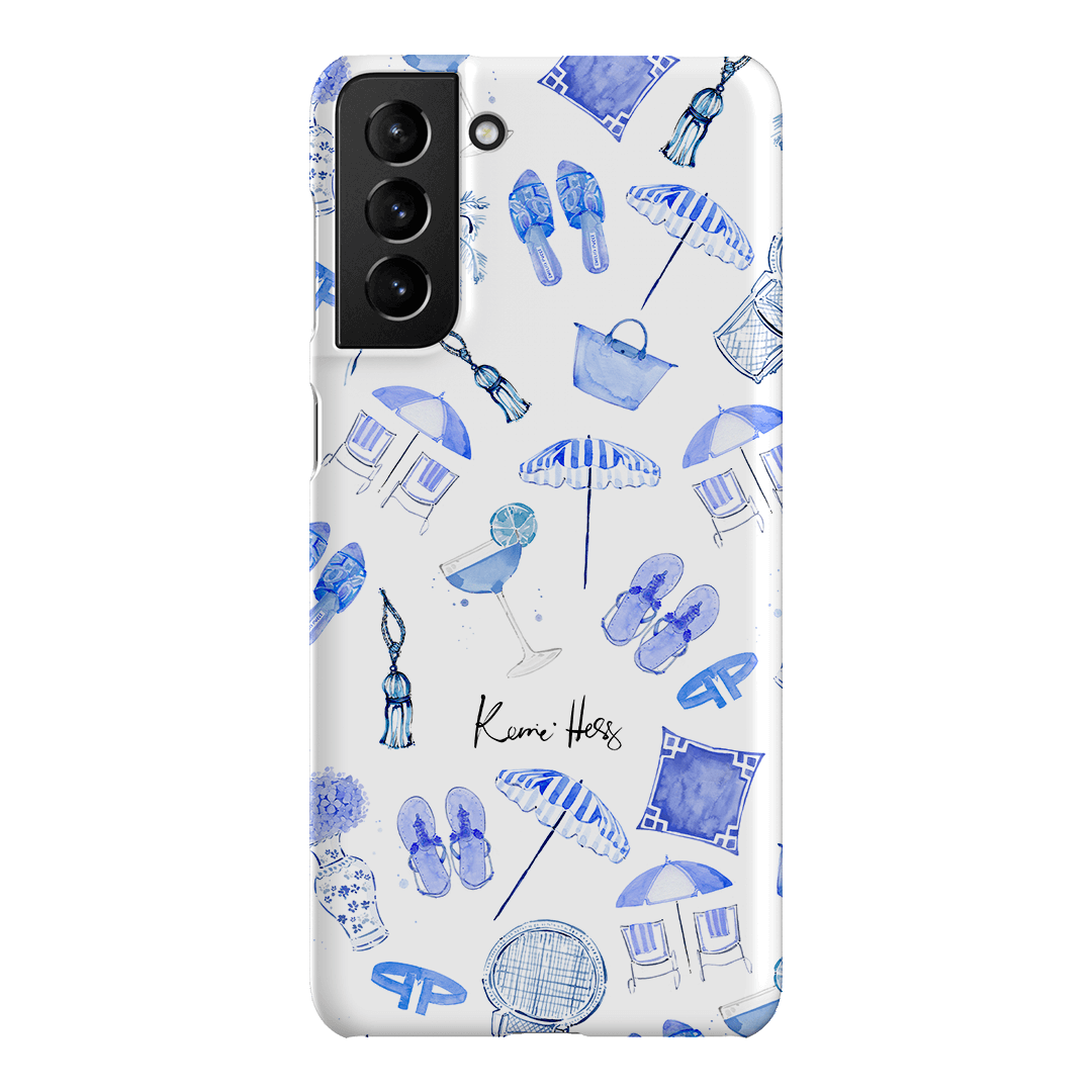 Santorini Printed Phone Cases Samsung Galaxy S21 Plus / Snap by Kerrie Hess - The Dairy
