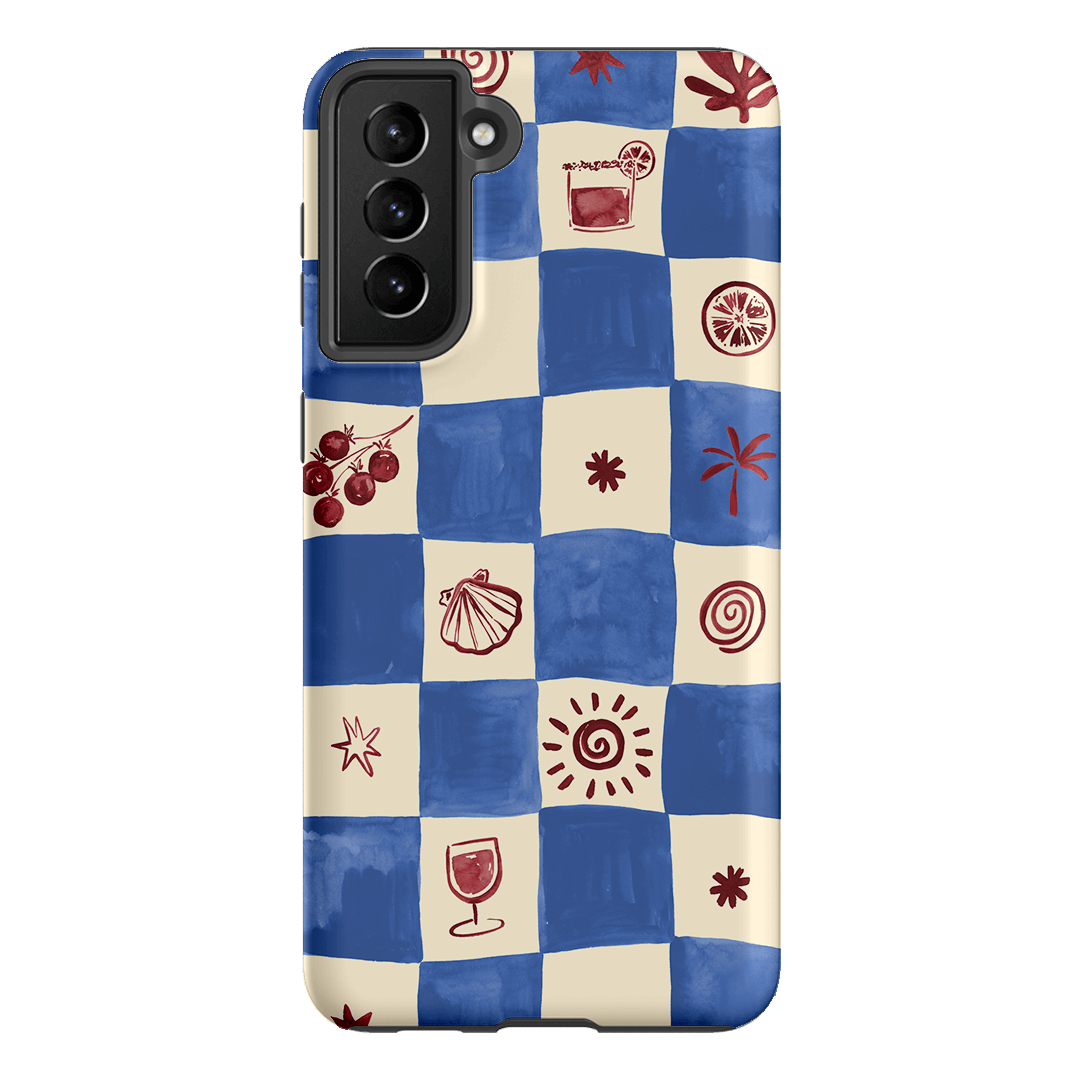 Afternoon Mezze Cornflower Printed Phone Cases Samsung Galaxy S21 Plus / Armoured by Charlie Taylor - The Dairy