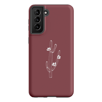 Cactus Flower Printed Phone Cases Samsung Galaxy S21 Plus / Armoured by Typoflora - The Dairy