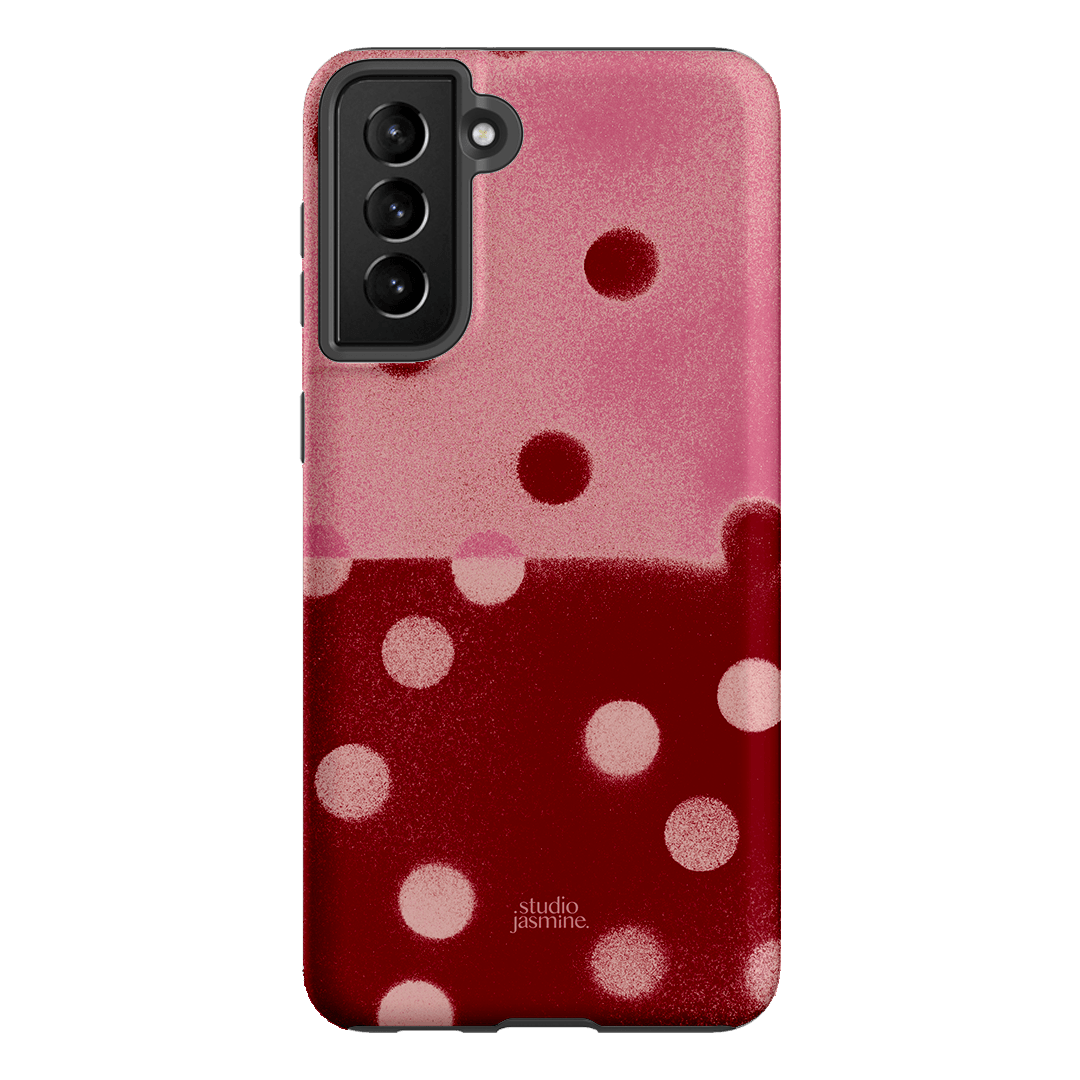 Cherry Polka Dot Printed Phone Cases Samsung Galaxy S21 Plus / Armoured by Jasmine Dowling - The Dairy