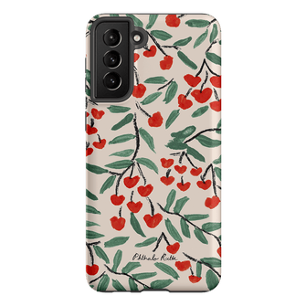 Cherry Love Printed Phone Cases Samsung Galaxy S21 Plus / Armoured by Phthalo Ruth - The Dairy
