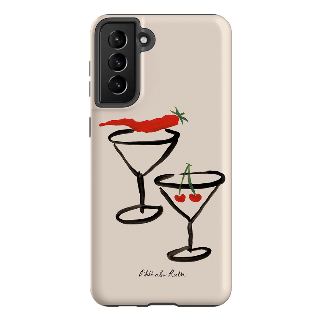 Chili Cherry Printed Phone Cases Samsung Galaxy S21 Plus / Armoured by Phthalo Ruth - The Dairy
