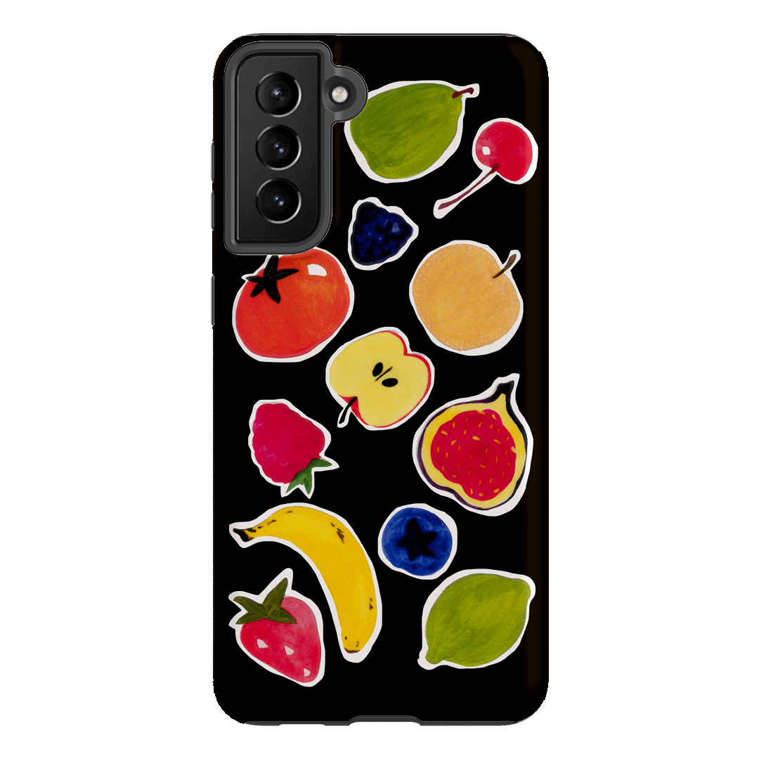 Fruit Stickers Printed Phone Cases Samsung Galaxy S21 Plus / Armoured by Studio Bon - The Dairy