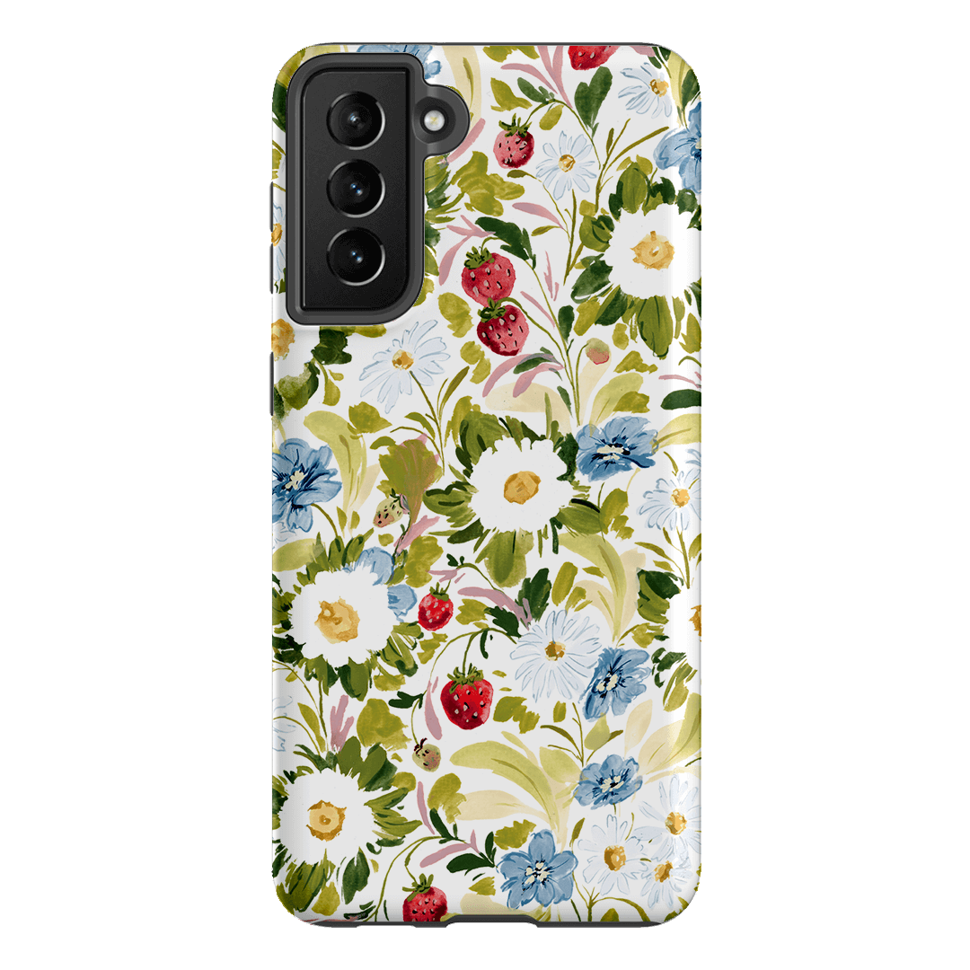 Garden Strawberries Printed Phone Cases Samsung Galaxy S21 Plus / Armoured by Ellie Mae - The Dairy