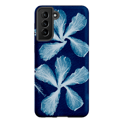 Hibiscus Cyanotype Printed Phone Cases Samsung Galaxy S21 Plus / Armoured by Sally Hungerford - The Dairy