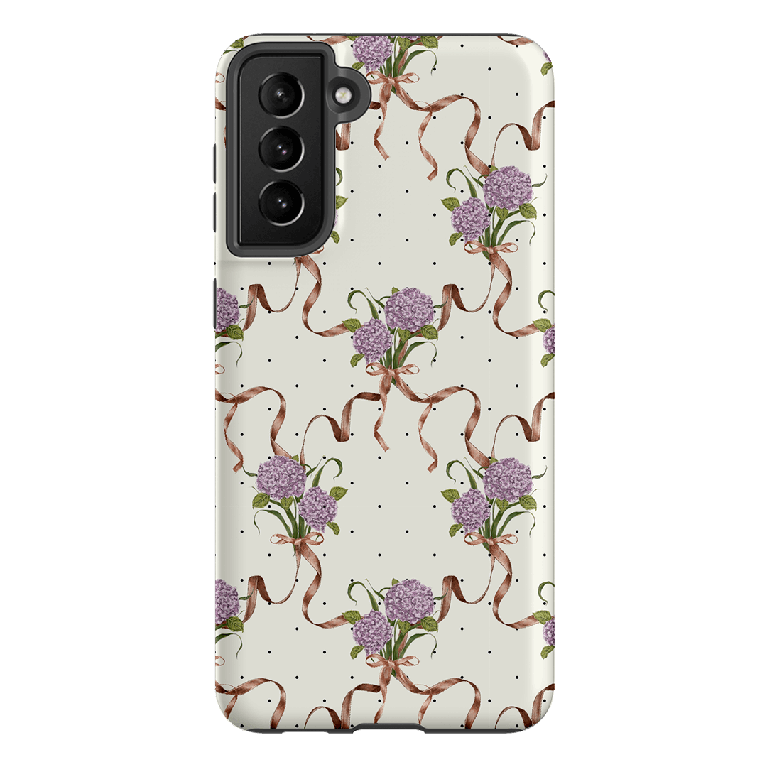 Hydrangea Ribbon Printed Phone Cases Samsung Galaxy S21 Plus / Armoured by Veronica Tucker - The Dairy