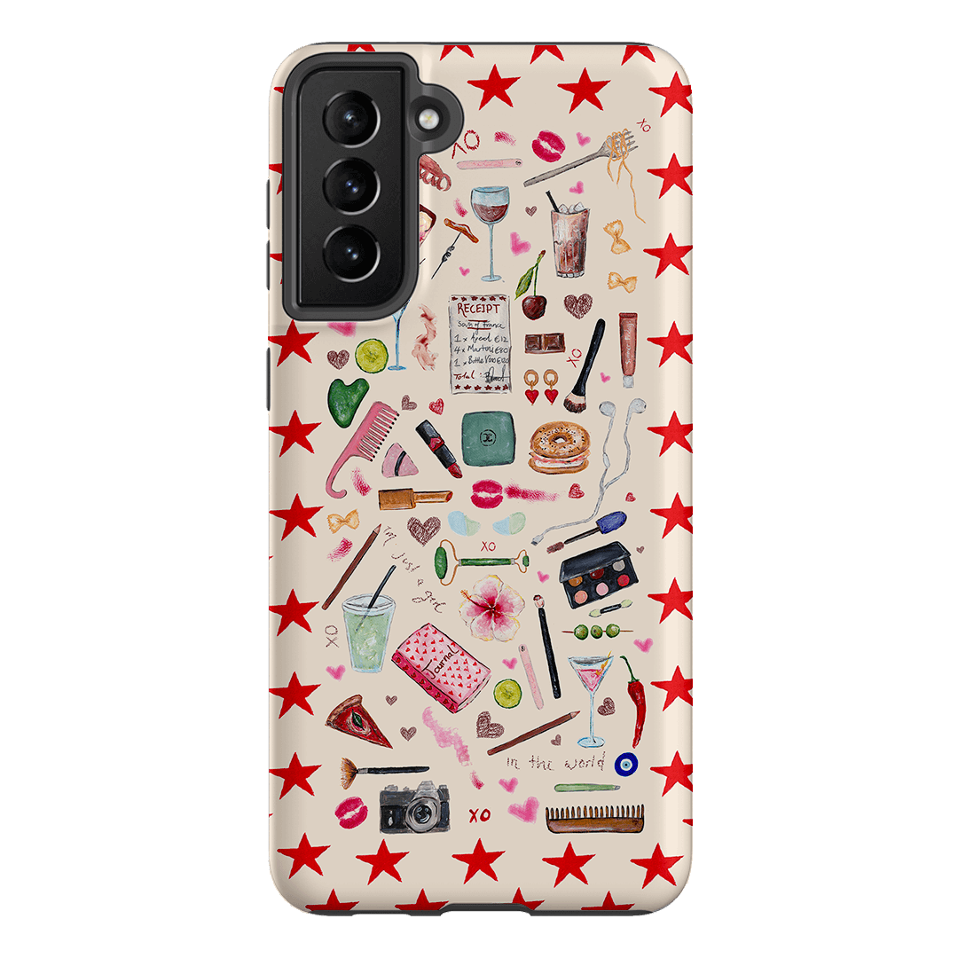 Just A Girl Printed Phone Cases Samsung Galaxy S21 Plus / Armoured by BG. Studio - The Dairy