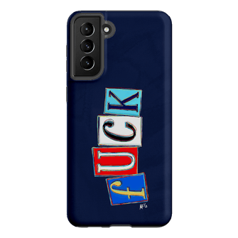 Lil Fcks Blue Printed Phone Cases Samsung Galaxy S21 Plus / Armoured by Margarbs Art - The Dairy