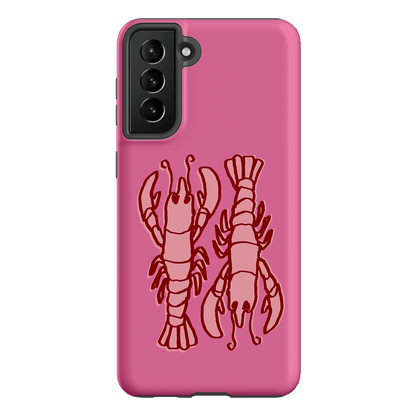 Lobster Love Pink Printed Phone Cases Samsung Galaxy S21 Plus / Armoured by The Dairy - The Dairy