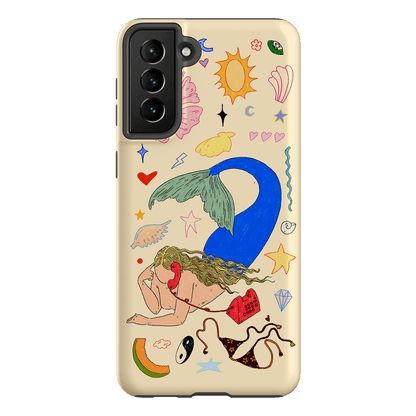 Mermaid Salad Cream Printed Phone Cases Samsung Galaxy S21 Plus / Armoured by Easty Beasty - The Dairy