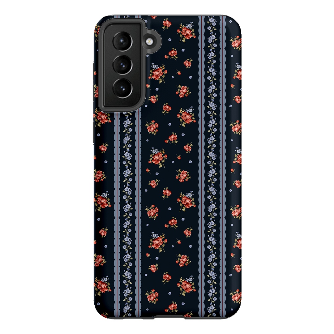 Midnight Stripe Printed Phone Cases Samsung Galaxy S21 Plus / Armoured by Kasiags Art - The Dairy
