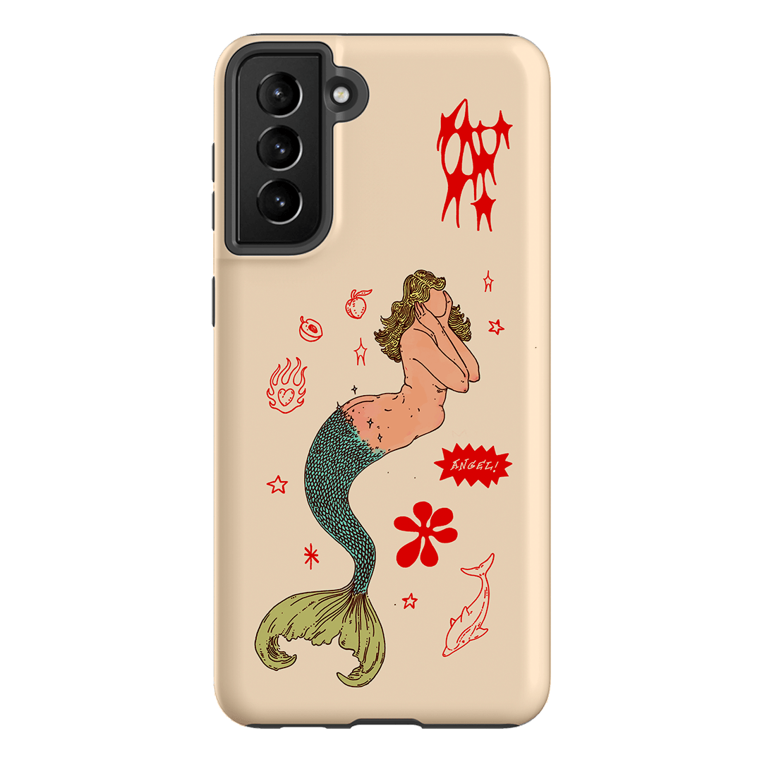 Mimi Cream Printed Phone Cases Samsung Galaxy S21 Plus / Armoured by Easty Beasty - The Dairy