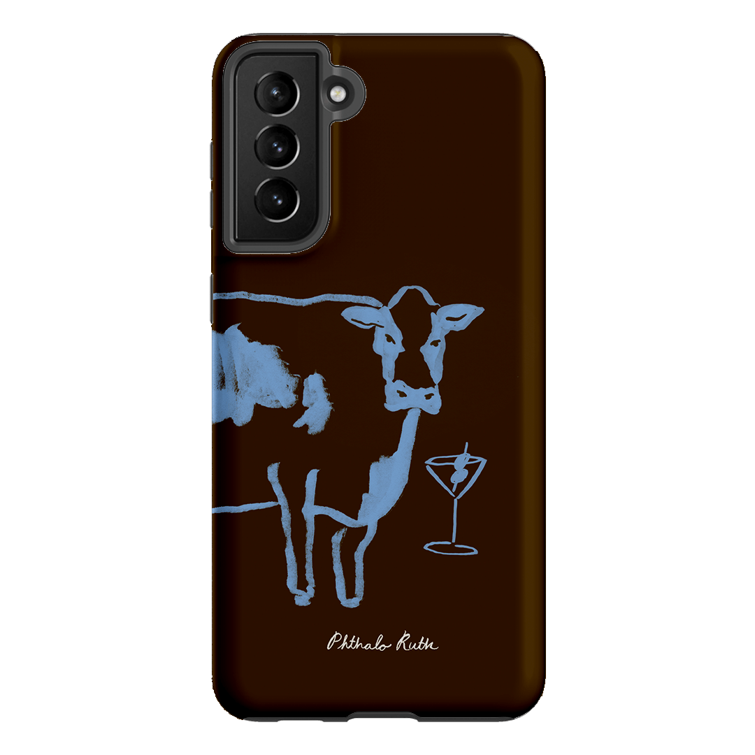 Mootini Espresso Printed Phone Cases Samsung Galaxy S21 Plus / Armoured by Phthalo Ruth - The Dairy