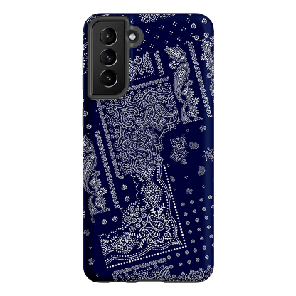 Paisley Indigo Printed Phone Cases Samsung Galaxy S21 Plus / Armoured by The Dairy - The Dairy