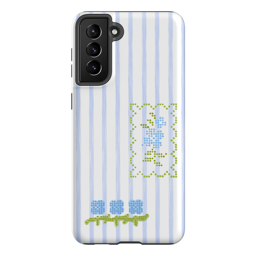 Patchwork Blue Printed Phone Cases Samsung Galaxy S21 Plus / Armoured by Kayla Carr - The Dairy