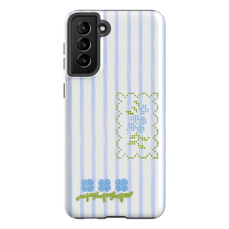 Patchwork Blue Printed Phone Cases Samsung Galaxy S21 Plus / Armoured by Kayla Carr - The Dairy