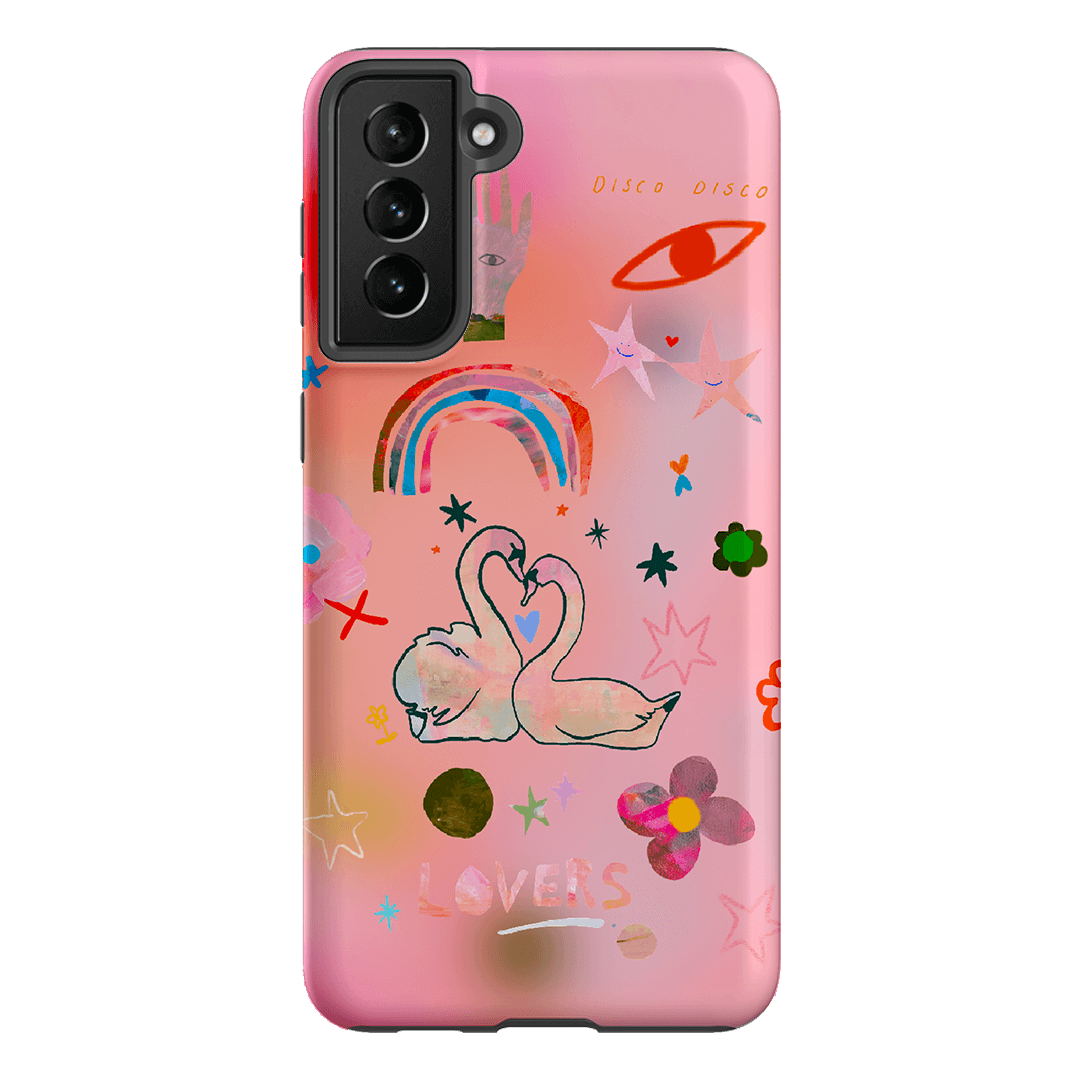 Pink Swan Printed Phone Cases Samsung Galaxy S21 Plus / Armoured by Kate Eliza - The Dairy