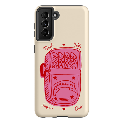 Sardine Social Red Printed Phone Cases Samsung Galaxy S21 Plus / Armoured by The Dairy - The Dairy