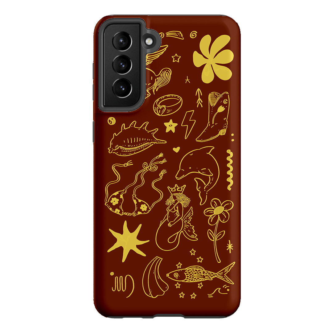 Spiced Cowboy Chocolate Printed Phone Cases Samsung Galaxy S21 Plus / Armoured by Easty Beasty - The Dairy