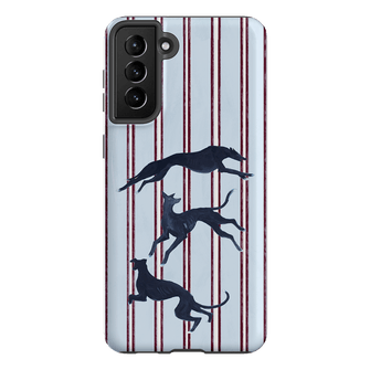Stripey Hounds Printed Phone Cases Samsung Galaxy S21 Plus / Armoured by Lisa Hu - The Dairy