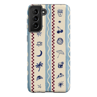 Summer Snacks Blue Printed Phone Cases Samsung Galaxy S21 Plus / Armoured by Charlie Taylor - The Dairy