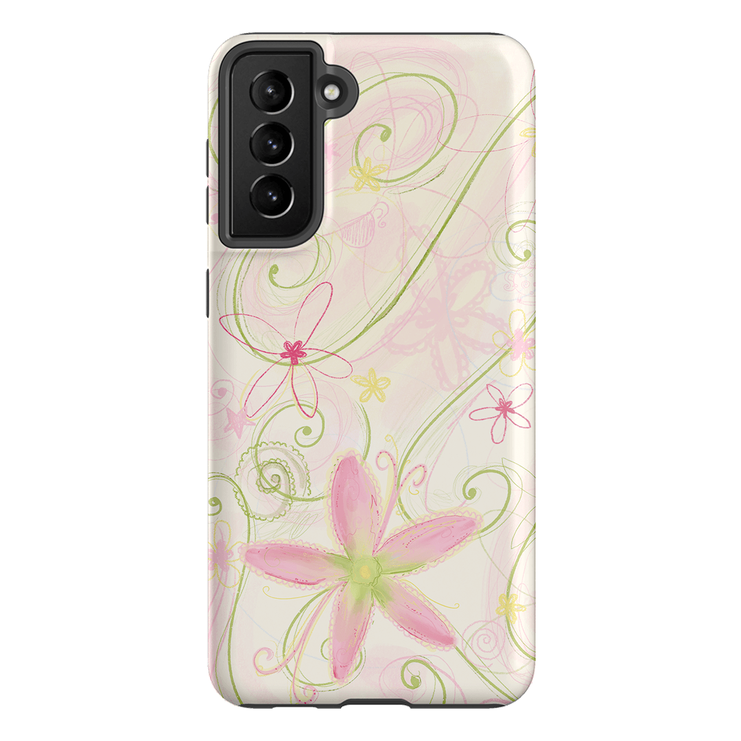 Swirl Pink Printed Phone Cases Samsung Galaxy S21 Plus / Armoured by Kayla Carr - The Dairy