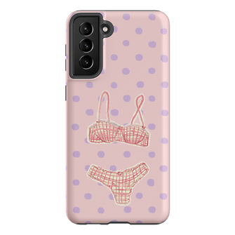 Vintage Gingham Printed Phone Cases Samsung Galaxy S21 Plus / Armoured by Kayla Carr - The Dairy