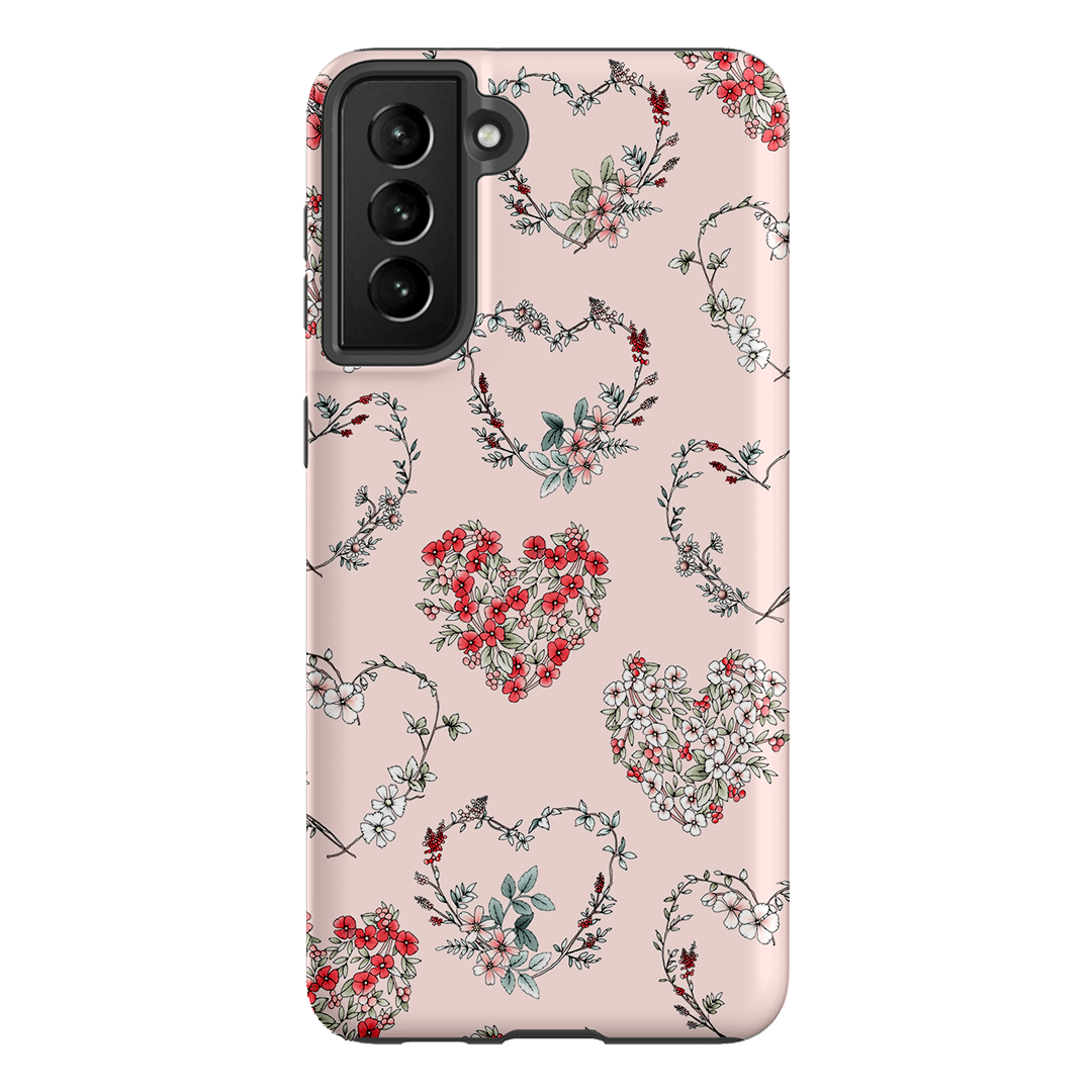 Wild Heart Wreath Printed Phone Cases Samsung Galaxy S21 Plus / Armoured by Typoflora - The Dairy