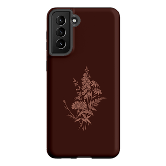 Wildflowers Mocha Printed Phone Cases Samsung Galaxy S21 Plus / Armoured by Typoflora - The Dairy