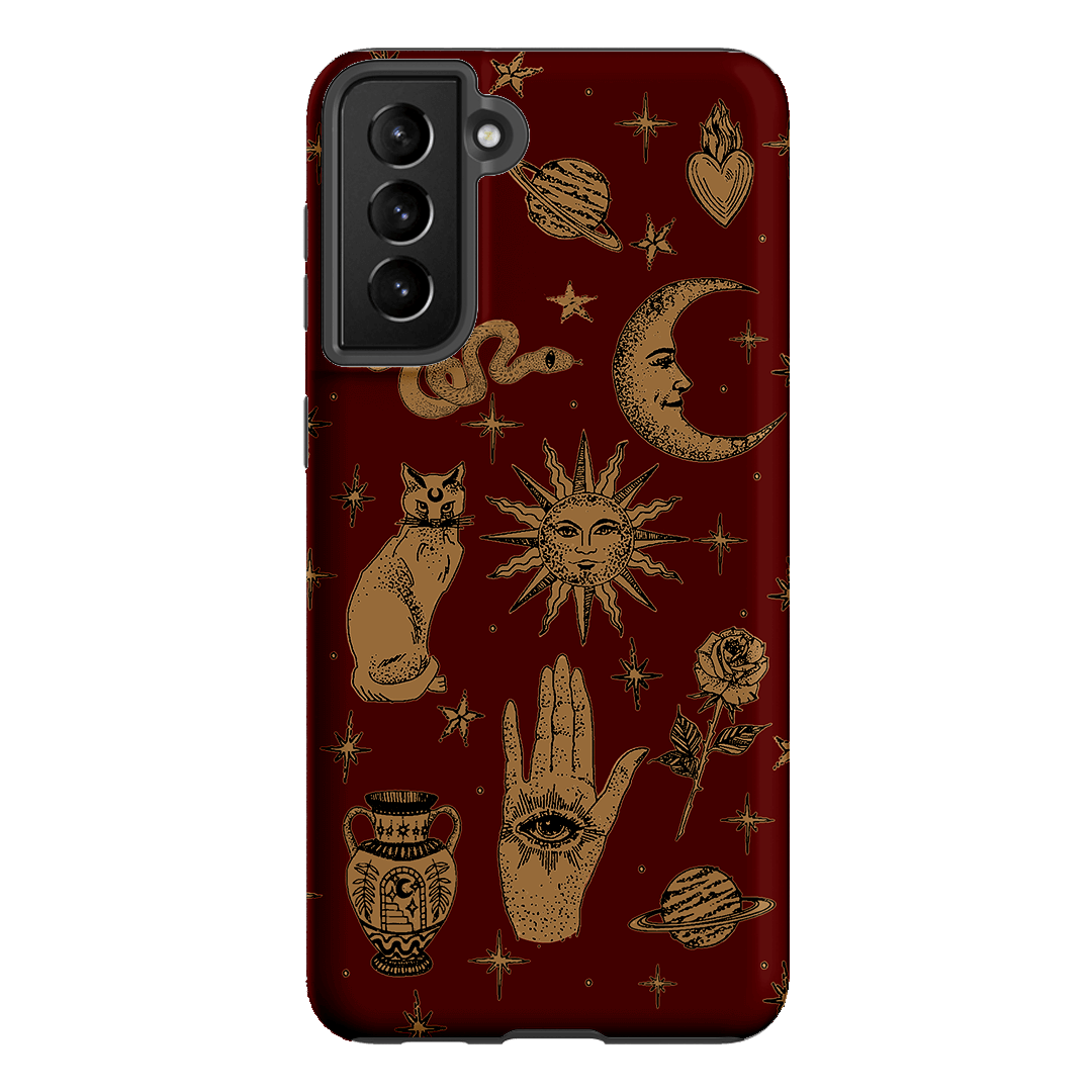 Astro Flash Red Printed Phone Cases Samsung Galaxy S21 Plus / Armoured by Veronica Tucker - The Dairy
