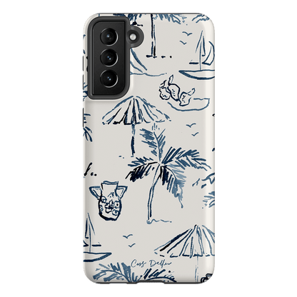 Balmy Blue Printed Phone Cases Samsung Galaxy S21 Plus / Armoured by Cass Deller - The Dairy