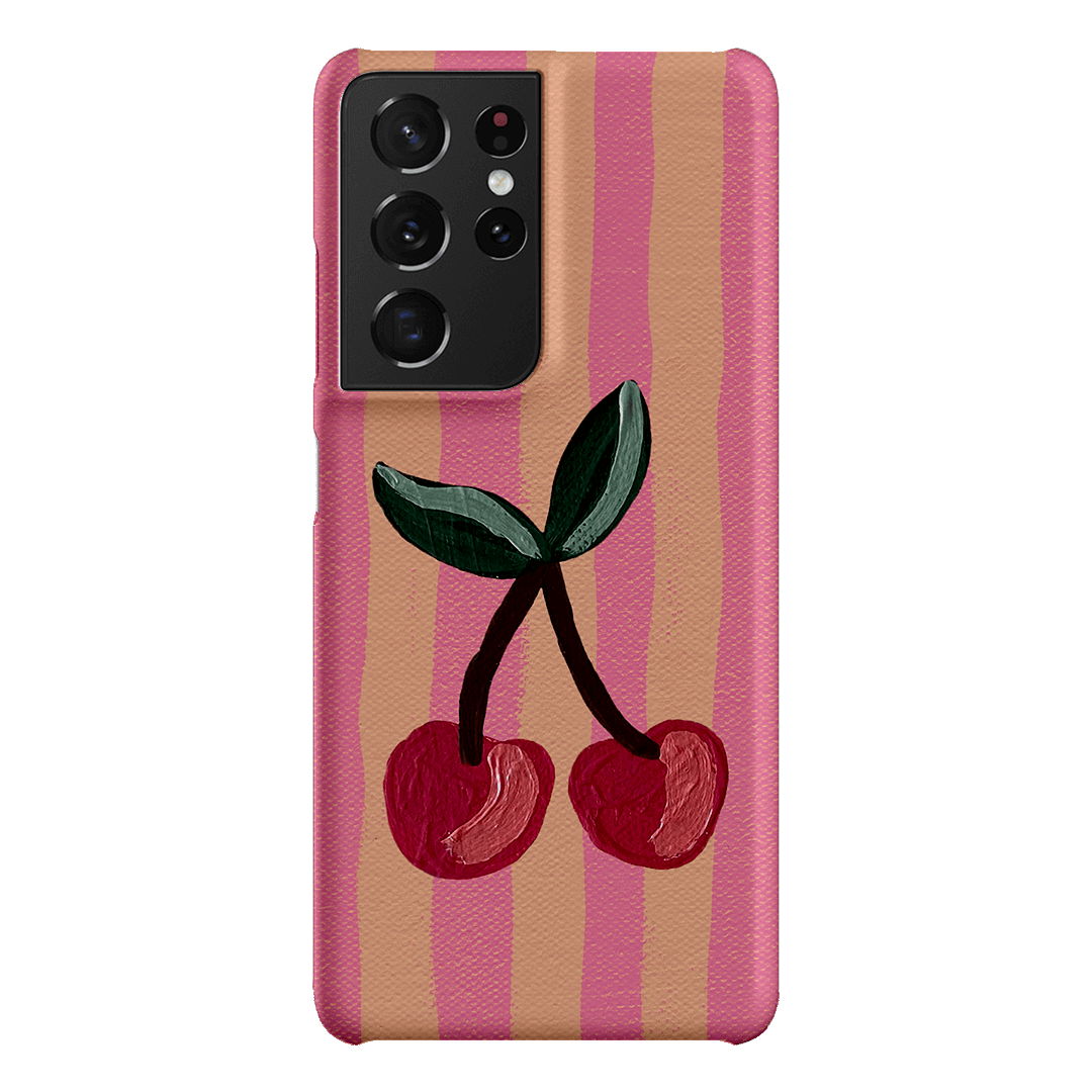 Cherry On Top Printed Phone Cases Samsung Galaxy S21 Ultra / Snap by Amy Gibbs - The Dairy