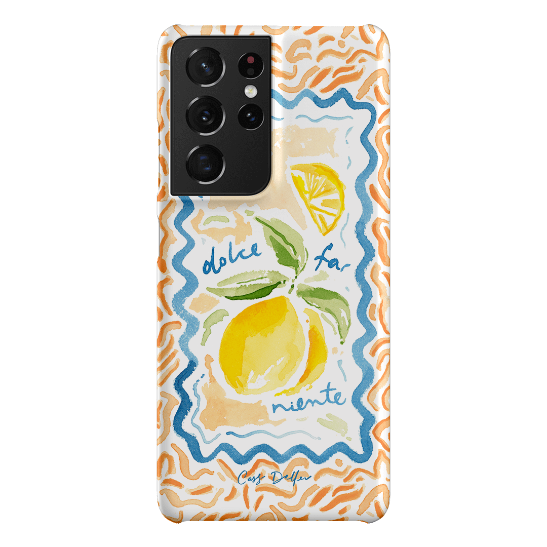 Dolce Far Niente Printed Phone Cases Samsung Galaxy S21 Ultra / Snap by Cass Deller - The Dairy