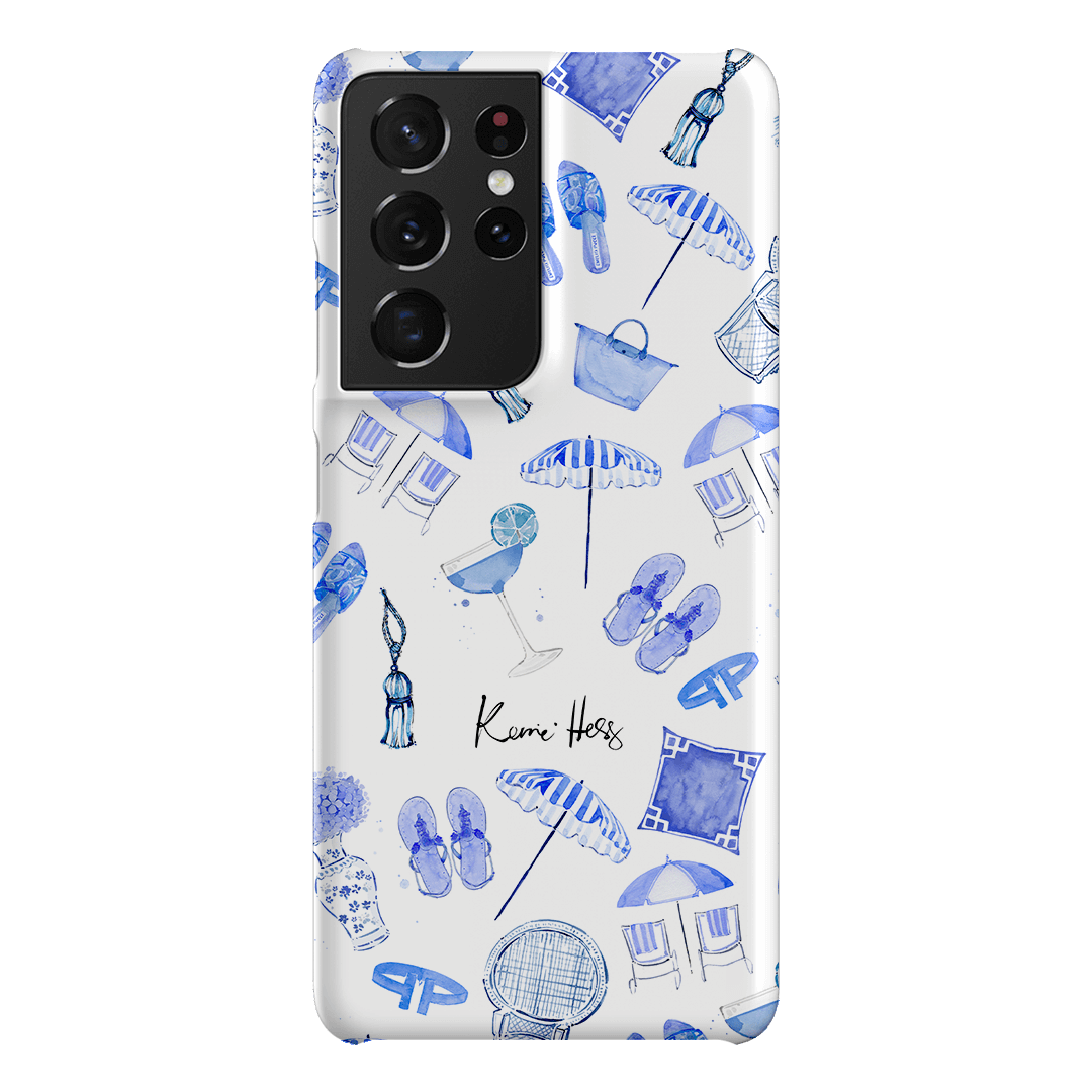 Santorini Printed Phone Cases Samsung Galaxy S21 Ultra / Snap by Kerrie Hess - The Dairy