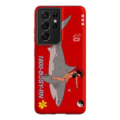 1800-Busy Rn in Red Printed Phone Cases Samsung Galaxy S21 Ultra / Armoured by Easty Beasty - The Dairy