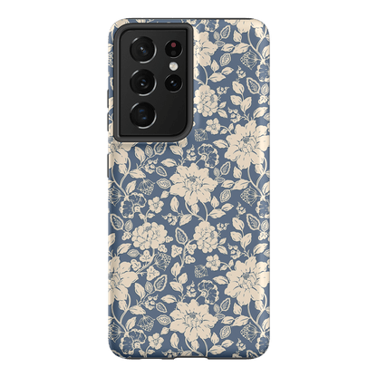 Blue Garden Printed Phone Cases Samsung Galaxy S21 Ultra / Armoured by Kasiags Art - The Dairy