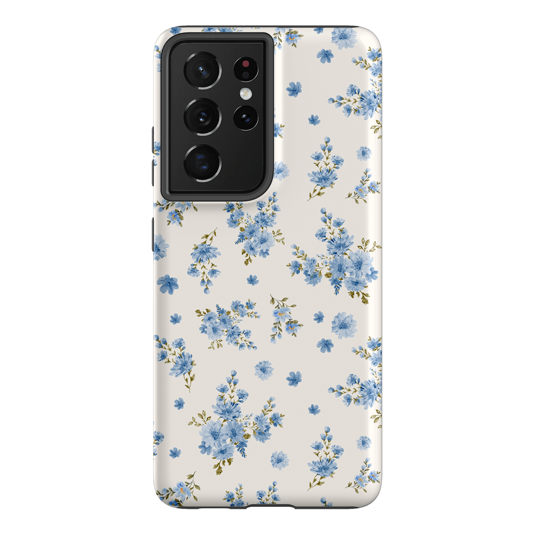 Blue Meadow Printed Phone Cases Samsung Galaxy S21 Ultra / Armoured by Kasiags Art - The Dairy