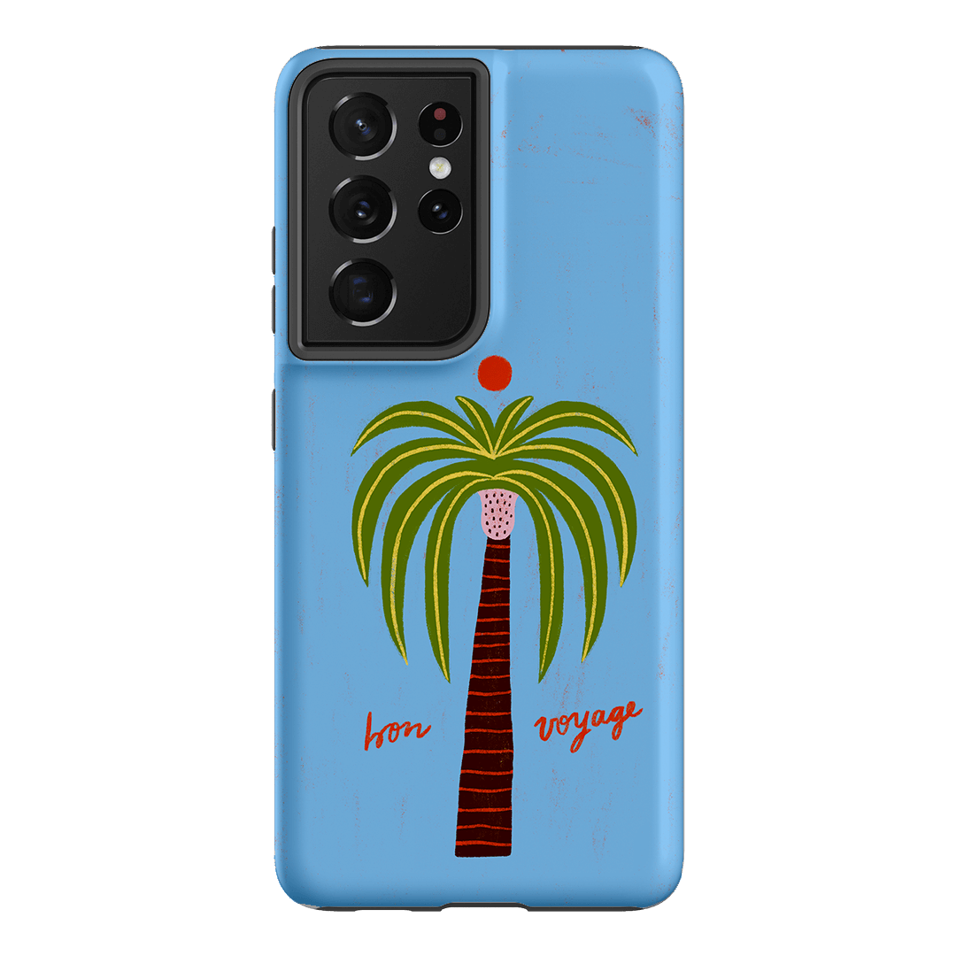 Bon Voyage Blue Printed Phone Cases Samsung Galaxy S21 Ultra / Armoured by Marie Fauritte - The Dairy