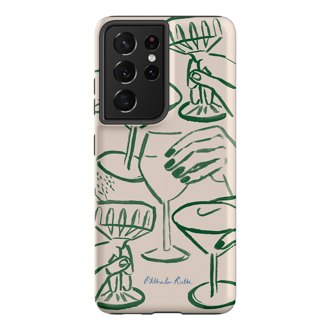Cheers Printed Phone Cases Samsung Galaxy S21 Ultra / Armoured by Phthalo Ruth - The Dairy