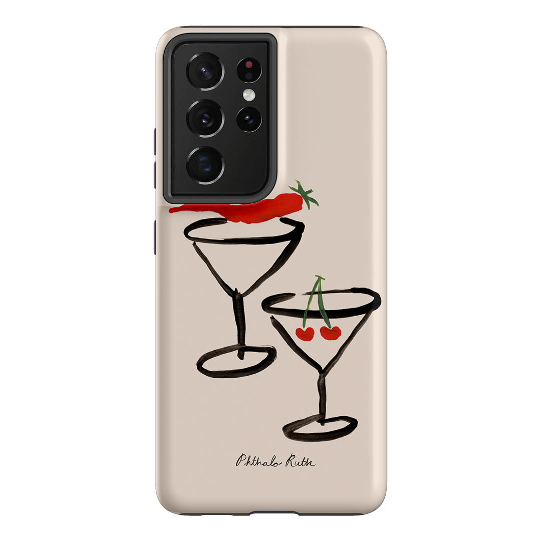 Chili Cherry Printed Phone Cases Samsung Galaxy S21 Ultra / Armoured by Phthalo Ruth - The Dairy