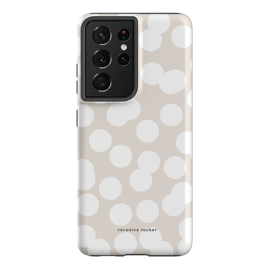Confetti White Printed Phone Cases Samsung Galaxy S21 Ultra / Armoured by Veronica Tucker - The Dairy