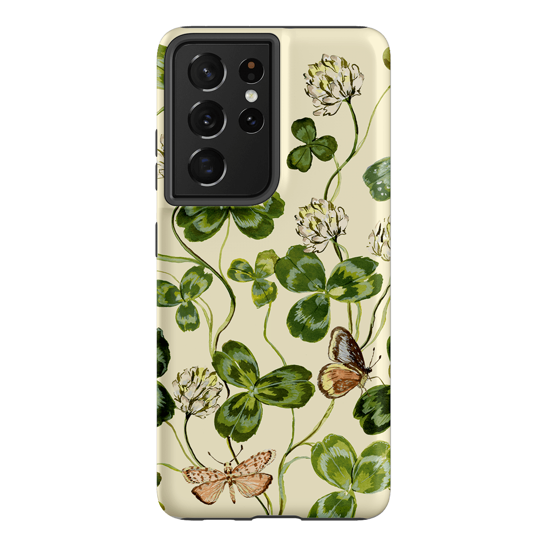 Clover & Butterflies Printed Phone Cases Samsung Galaxy S21 Ultra / Armoured by Ellie Mae - The Dairy