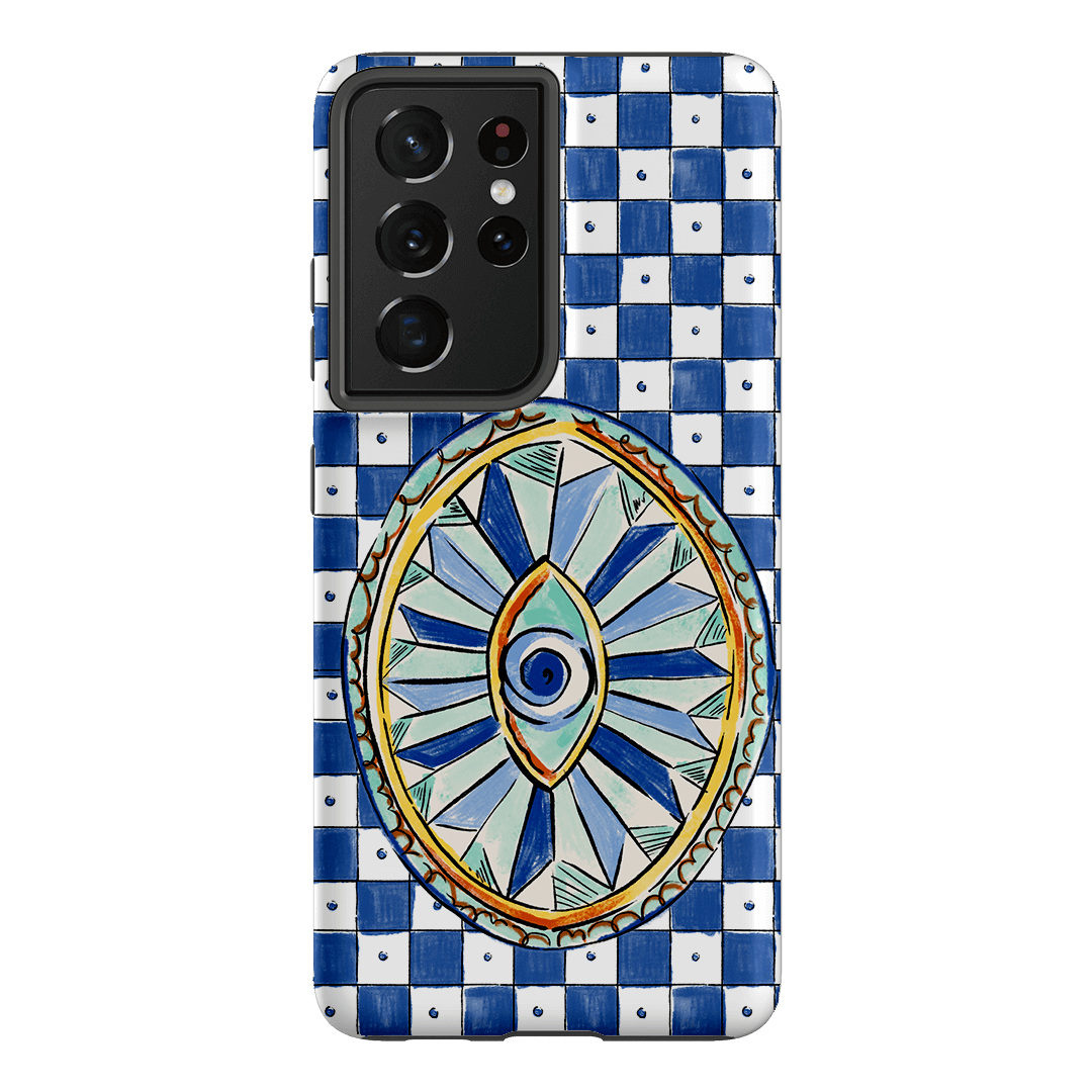 Evil Eye Printed Phone Cases Samsung Galaxy S21 Ultra / Armoured by Fenton & Fenton - The Dairy