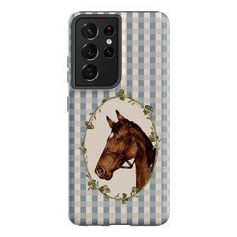 Gingham Horse Printed Phone Cases Samsung Galaxy S21 Ultra / Armoured by Kasiags Art - The Dairy